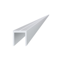 U profil 20,5x22mm, materiál EN AW-6060 T66, prírodný hliník bez povrchovej úpravy, cena za meter U profil 20,5x22mm, materiál EN AW-6060 T66, prírodný hliník bez povrchovej úpravy, cena za meter